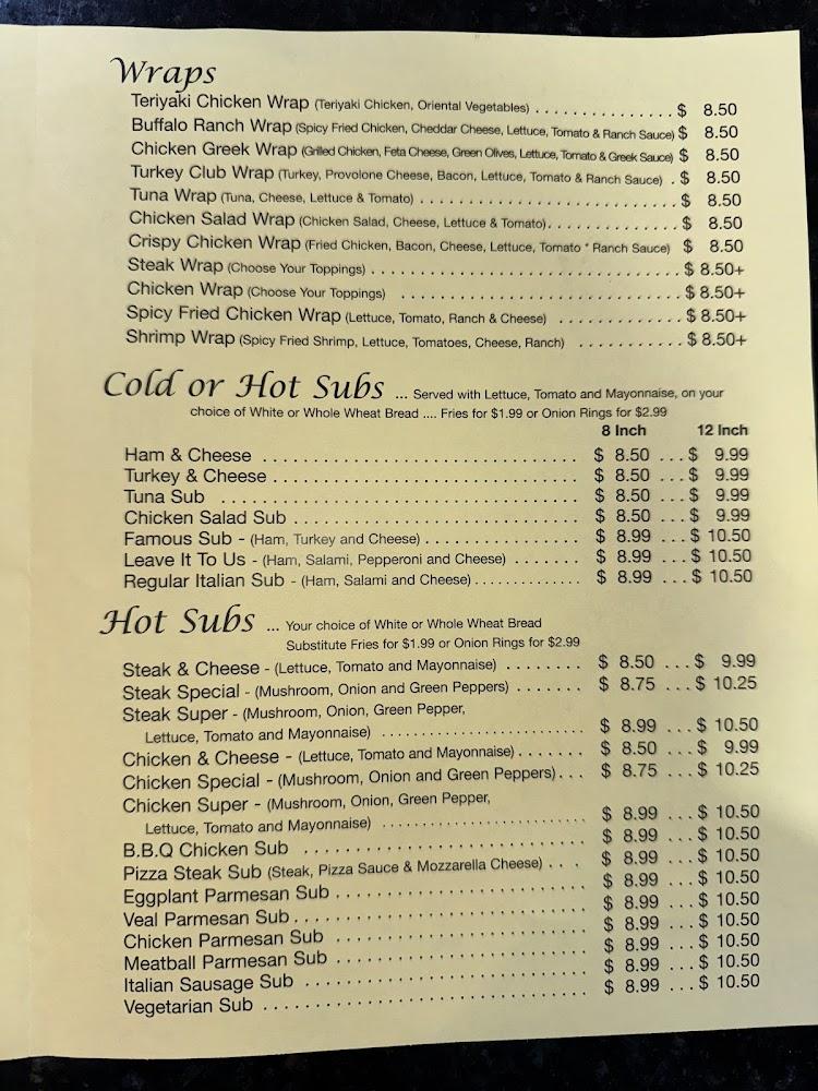Famous Subs & More Menu image 3